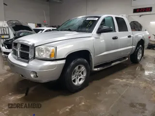 2005 Dodge Dakota SLT with VIN 1D7HE48K25S134365, listed as a Copart auction lot 86855904 with 151,533 mi miles and Salvage Title. Bid and sale history available at DreamBid. Image 1.