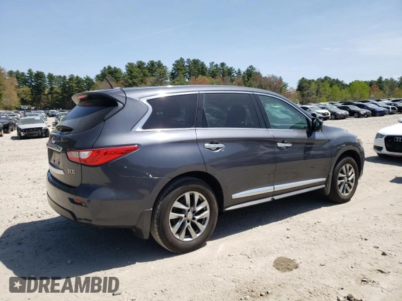 2013 Infiniti JX35 with VIN 5N1AL0MM0DC318399, listed as a Copart auction lot 53798305 with 114,356 mi miles and Clean Title. Bid and sale history available at DreamBid. Image 3.