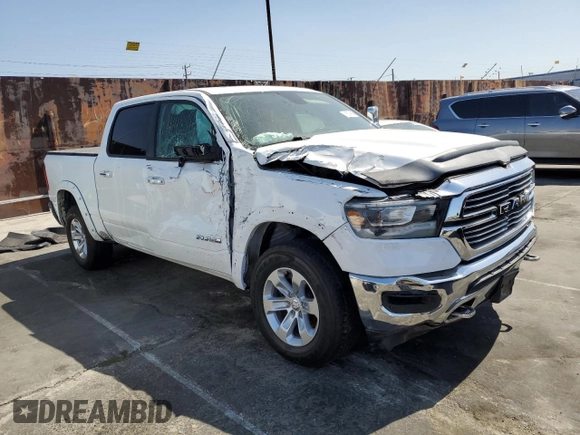 2020 Ram 1500 Laramie with VIN 1C6SRFJM6LN208434, listed as a Copart auction lot 58059085 with 64,786 mi miles and Salvage title. Bid and sale history available at DreamBid. Image 4.