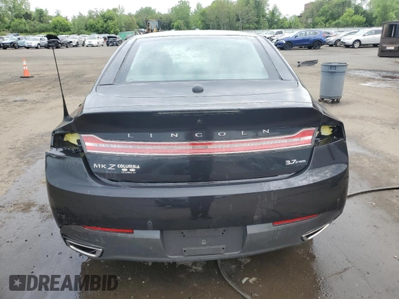 2013 Lincoln MKZ with VIN 3LN6L2JK1DR807478, listed as a Copart auction lot 56911525 with 105,827 mi miles and Salvage title. Bid and sale history available at DreamBid. Image 6.