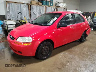 2005 Chevrolet Aveo LS with VIN KL1TD52665B299013, listed as a Copart auction lot 51605105 with 91,666 mi miles and Salvage title. Bid and sale history available at DreamBid. Image 1.