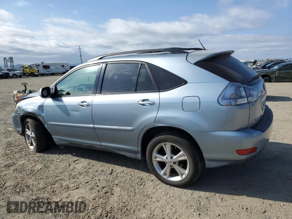 2008 Lexus RX 400h with VIN JTJHW31UX82070428, listed as a Copart auction lot 53703095 with 119,819 mi miles and Salvage Title. Bid and sale history available at DreamBid. Image 2.