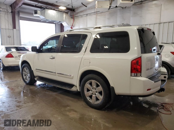 2014 Nissan Armada SV z VIN 5N1AA0NC6EN601343, wystawiony jako Copart lot #55153645 z przebiegiem 116 152 mil mil oraz Czysty tytuł • Clean title. Historia ofert i sprzedaży dostępna na DreamBid. Obrazek 2.