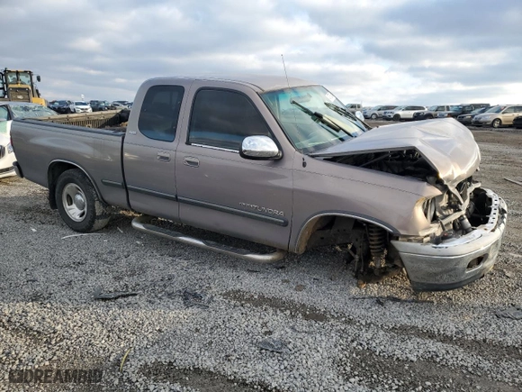 2002 Toyota Tundra SR5 with VIN 5TBRT341X2S232438, listed as a Copart auction lot 43780045 with 431,567 mi miles and Salvage Title. Bid and sale history available at carsss.com. Image 4.