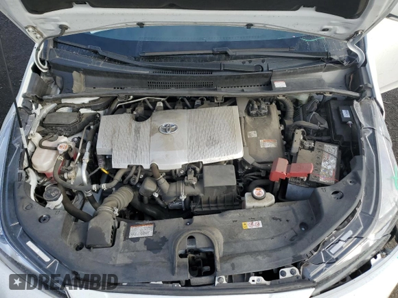 2021 Toyota Prius L Eco with VIN JTDKAMFUXM3149611, listed as a Copart auction lot 44269505 with 81,437 mi miles and Salvage title. Bid and sale history available at DreamBid. Image 11.