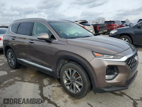 2019 Hyundai Santa Fe Ultimate with VIN 5NMS5CAD4KH125177, listed as a Copart auction lot 83832384 with 67,952 mi miles and Salvage Title. Bid and sale history available at carsss.com. Image 4.