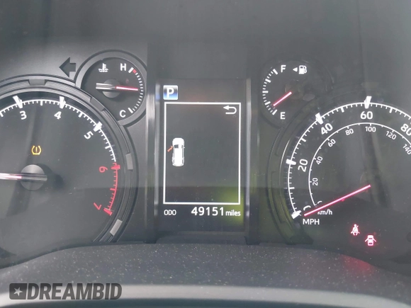 2023 Toyota 4Runner SR5 with VIN JTEEU5JR2P5297771, listed as a IAAI auction lot 42640698 with 49,151 mi miles and . Bid and sale history available at DreamBid. Image 15.