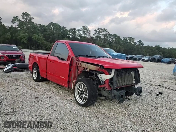 2022 Ford F-150 XL with VIN 1FTMF1E55NKE21802, listed as a Copart auction lot 77880924 with 38,575 mi miles and Salvage Title. Bid and sale history available at DreamBid. Image 14.