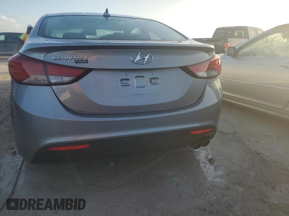 2014 Hyundai Elantra Coupe with VIN KMHDH6AH5EU029555, listed as a Copart auction lot 76020674 with 0 mi miles and Salvage Title. Bid and sale history available at carsss.com. Image 6.