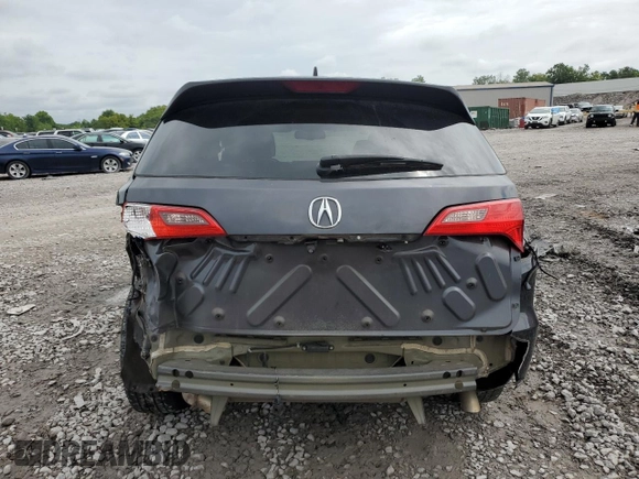 2014 Acura RDX with VIN 5J8TB3H33EL017079, listed as a Copart auction lot 64686204 with Not Provided miles and Salvage Title. Bid and sale history available at DreamBid. Image 6.
