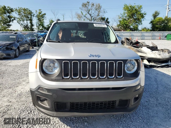 2017 Jeep Renegade Latitude z VIN ZACCJABB6HPG20999, wystawiony jako Copart lot #60428515 z przebiegiem 58 629 mil mil oraz Szkoda całkowita • Salvage title. Historia ofert i sprzedaży dostępna na DreamBid. Obrazek 5.