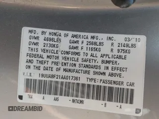 2010 Acura TL z VIN 19UUA8F21AA017361, wystawiony jako IAAI lot #42395500 z przebiegiem 123 225 mil mil oraz . Historia ofert i sprzedaży dostępna na DreamBid. Obrazek 9.
