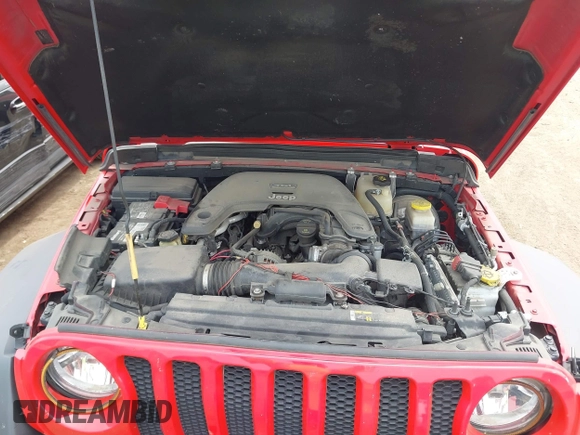 2018 Jeep Wrangler Unlimited Sport S z VIN 1C4HJXDG9JW169755, wystawiony jako IAAI lot #42686267 z przebiegiem 110 948 mil mil oraz . Historia ofert i sprzedaży dostępna na DreamBid. Obrazek 10.