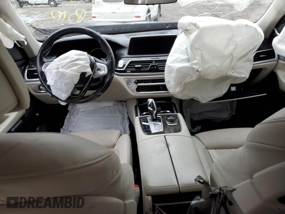2017 BMW 7 Series 740i with VIN WBA7E2C36HG740749, listed as a Copart auction lot 39083573 with 0 mi miles. Bid and sale history available at carsss.com. Image 8.
