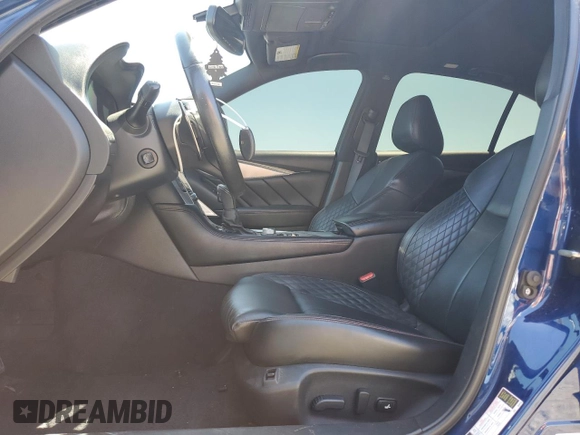 2019 Infiniti Q50 Red Sport 400 with VIN JN1FV7AP4KM761032, listed as a Copart auction lot 57807915 with 85,471 mi miles and Salvage title. Bid and sale history available at DreamBid. Image 7.