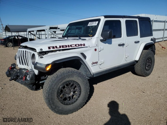 2023 Jeep Wrangler Rubicon with VIN 1C4JJXFG8PW518377, listed as a Copart auction lot 46309175 with 29,033 mi miles and Salvage Title. Bid and sale history available at carsss.com. Image 1.