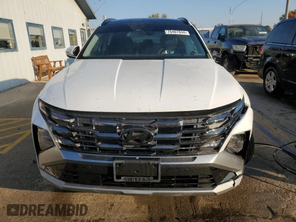 2025 Hyundai Tucson Limited with VIN 5NMJE3DE1SH443919, listed as a Copart auction lot 76407034 with 2,459 mi miles and Salvage Title. Bid and sale history available at carsss.com. Image 5.