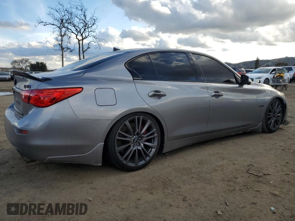 2017 Infiniti Q50 Red Sport 400 z VIN JN1FV7AP7HM850957, wystawiony jako Copart lot #46323425 z przebiegiem 98 204 mil mil oraz Szkoda całkowita • Salvage title. Historia ofert i sprzedaży dostępna na DreamBid. Obrazek 3.