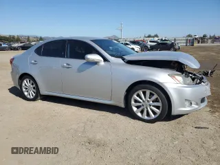 2010 Lexus IS 250 with VIN JTHBF5C27A5123654, listed as a Copart auction lot 62956235 with 100,314 mi miles and Salvage title. Bid and sale history available at DreamBid. Image 4.