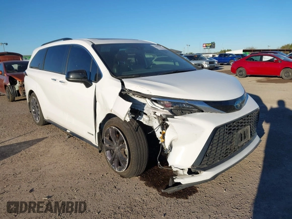 2021 Toyota Sienna XSE with VIN 5TDXRKEC2MS051179, listed as a IAAI auction lot 41067155 with 101,179 mi miles and . Bid and sale history available at DreamBid. Image 6.