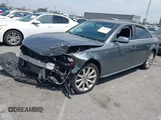 2014 Audi A4 Premium with VIN WAUAFAFL0EN045957, listed as a IAAI auction lot 42032316 with 1 mi miles. Bid and sale history available at carsss.com. Image 2.