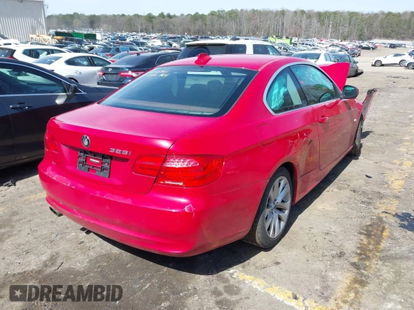 2011 BMW 3 Series 328i xDrive with VIN WBAKF5C53BE395791, listed as a IAAI auction lot 41749286 with 1 mi miles. Bid and sale history available at carsss.com. Image 4.