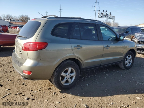 2007 Hyundai Santa Fe GLS with VIN 5NMSG13D37H099321, listed as a Copart auction lot 49317285 with 241,115 mi miles and Salvage Title. Bid and sale history available at carsss.com. Image 3.