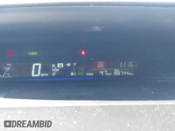 2013 Toyota Prius Two with VIN JTDZN3EU6D3192048, listed as a IAAI auction lot 42096878 with 188,744 mi miles and . Bid and sale history available at carsss.com. Image 7.