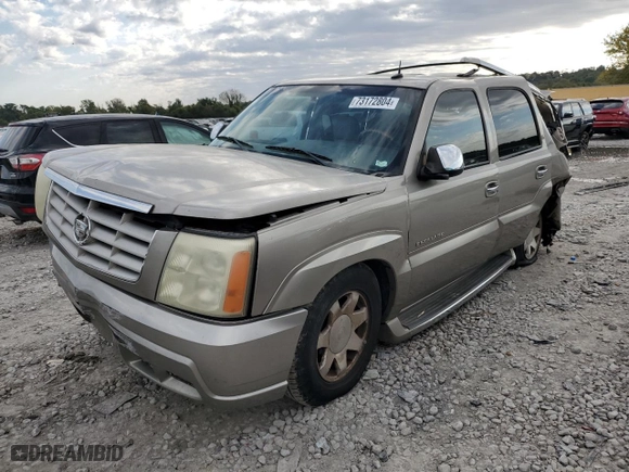 2003 Cadillac Escalade with VIN 1GYEC63T83R214248, listed as a Copart auction lot 73172804 with 0 mi miles and Salvage Title. Bid and sale history available at carsss.com. Image 1.