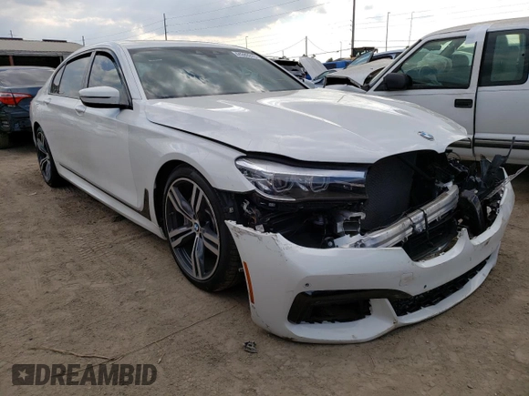 2019 BMW 7 Series 740i with VIN WBA7E2C57KB217178, listed as a Copart auction lot 44289243 with 0 mi miles. Bid and sale history available at carsss.com. Image 4.