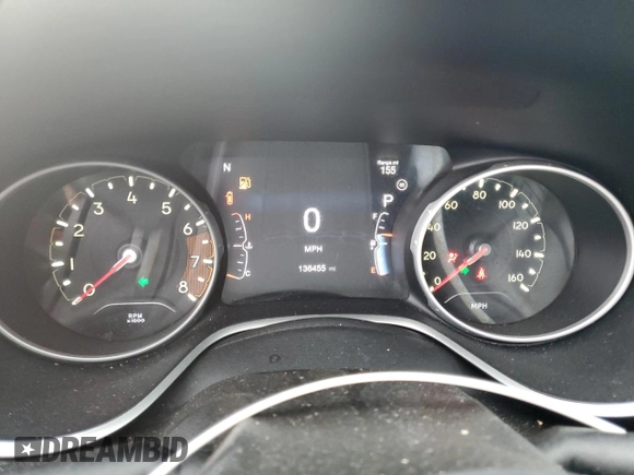 2018 Jeep Compass Limited with VIN 3C4NJDCB4JT128687, listed as a Copart auction lot 57648245 with 136,455 mi miles and Salvage title. Bid and sale history available at DreamBid. Image 9.