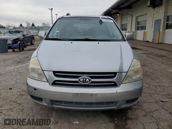 2007 Kia Sedona EX with VIN KNDMB233176166497, listed as a Copart auction lot 51136365 with 261,653 mi miles and Salvage Title. Bid and sale history available at carsss.com. Image 5.