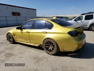 2015 BMW M3 with VIN WBS3C9C53FP803328, listed as a Copart auction lot 47595133 with 50,121 mi miles. Bid and sale history available at carsss.com. Image 2.