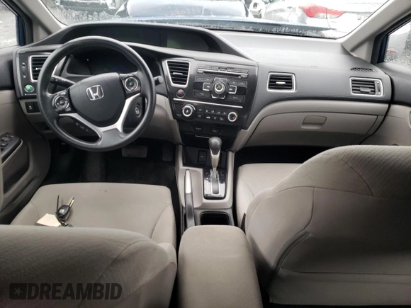 2013 Honda Civic LX with VIN 2HGFB2F43DH001916, listed as a Copart auction lot 54666895 with 127,158 mi miles and Salvage title. Bid and sale history available at DreamBid. Image 8.