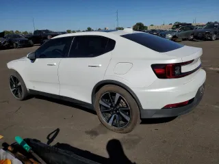 2021 Polestar 2 Launch Edition with VIN LPSED3KAXML008671, listed as a Copart auction lot 71058504 with 43,888 mi miles and Salvage Title. Bid and sale history available at carsss.com. Image 2.