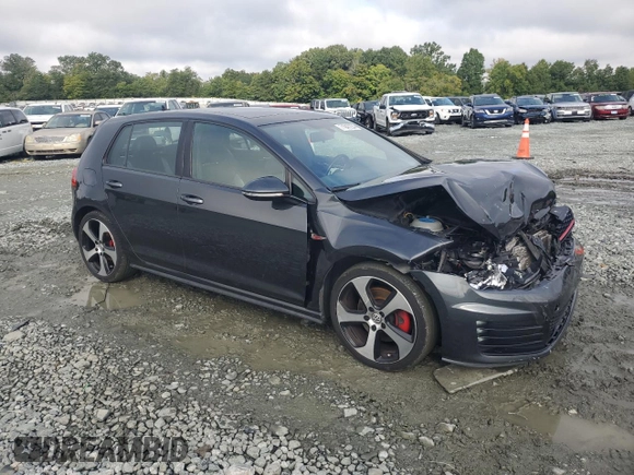 2015 Volkswagen GTI SE with VIN 3VW4T7AUXFM048675, listed as a Copart auction lot 71947234 with 122,005 mi miles and Salvage Title. Bid and sale history available at DreamBid. Image 4.