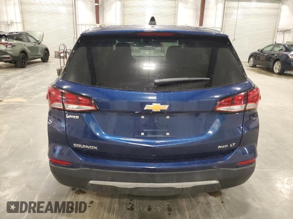 2022 Chevrolet Equinox LT with VIN 3GNAXUEV6NL189394, listed as a Copart auction lot 60070455 with 25,039 mi miles and Salvage title. Bid and sale history available at DreamBid. Image 6.
