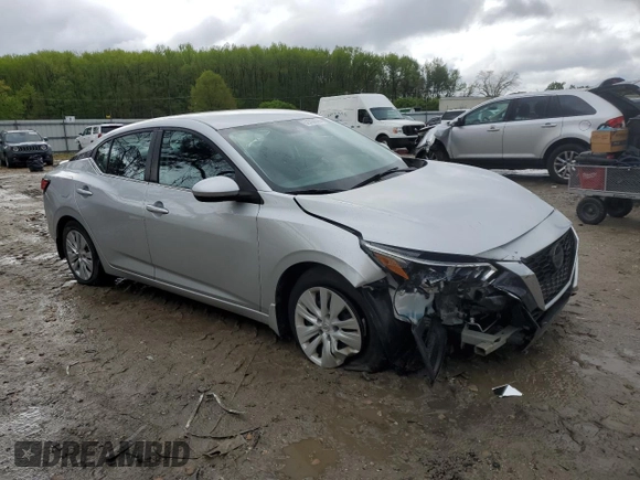 2021 Nissan Sentra S with VIN 3N1AB8BV7MY252560, listed as a Copart auction lot 52709945 with 26,641 mi miles and Salvage Title. Bid and sale history available at DreamBid. Image 4.
