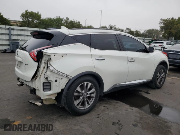 2017 Nissan Murano SV with VIN 5N1AZ2MGXHN178781, listed as a Copart auction lot 42209145 with 82,424 mi miles and Salvage Title. Bid and sale history available at carsss.com. Image 3.