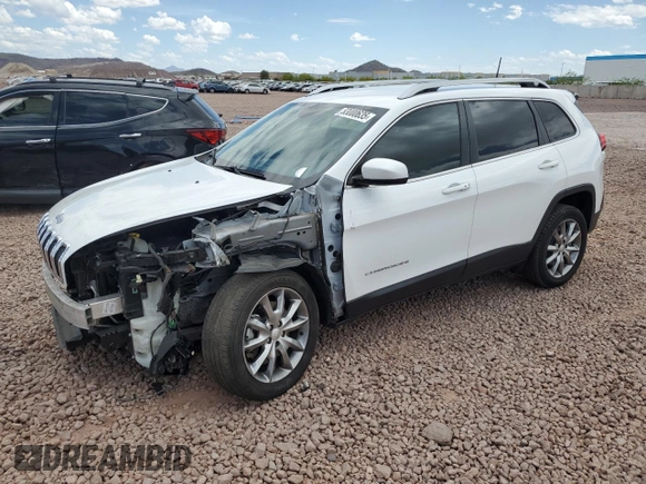 2018 Jeep Cherokee Limited z VIN 1C4PJLDX3JD539162, wystawiony jako Copart lot #53000635 z przebiegiem 59 859 mil mil oraz Szkoda całkowita • Salvage title. Historia ofert i sprzedaży dostępna na DreamBid. Obrazek 1.
