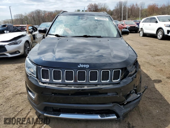 2021 Jeep Compass Limited с VIN 3C4NJDCB9MT513196, выставлен на аукционе Copart как лот 54253245 с пробегом 41 305 миль миль и Списание • Salvage title. История ставок и продаж доступна на DreamBid. Изображение 5.