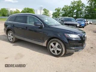 2013 Audi Q7 Premium Plus with VIN WA1LGAFE9DD008916, listed as a Copart auction lot 58062715 with 75,070 mi miles and Salvage title. Bid and sale history available at DreamBid. Image 4.