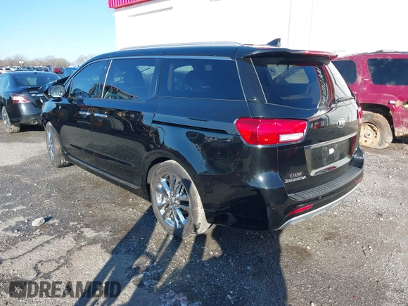 2016 Kia Sedona SX-L with VIN KNDME5C15G6176053, listed as a IAAI auction lot 41213512 with 137,299 mi miles. Bid and sale history available at carsss.com. Image 3.