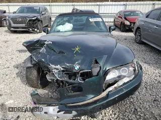2001 BMW Z3 2.5i with VIN WBACN33451LK48451, listed as a Copart auction lot 60885354 with 0 mi miles and Salvage Title. Bid and sale history available at carsss.com. Image 5.
