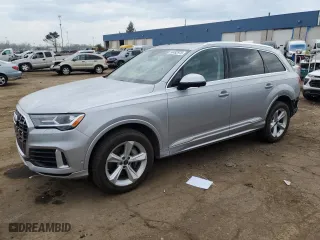 2022 Audi Q7 Premium with VIN WA1AJBF77ND012075, listed as a Copart auction lot 54492975 with 39,050 mi miles and Clean Title. Bid and sale history available at carsss.com. Image 1.