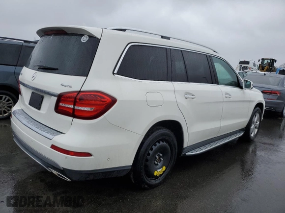 2019 Mercedes-Benz GLS 450 with VIN 4JGDF6EE6KB219247, listed as a Copart auction lot 45966534 with 59,464 mi miles and . Bid and sale history available at DreamBid. Image 3.