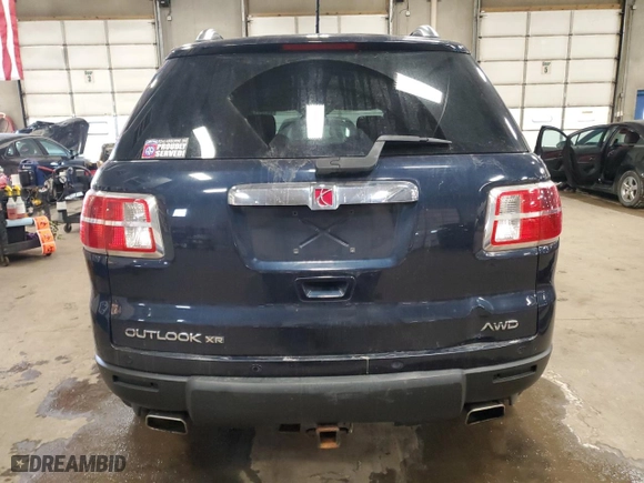 2008 Saturn Outlook XR with VIN 5GZEV23748J198971, listed as a Copart auction lot 44171145 with 204,806 mi miles and Salvage Title. Bid and sale history available at carsss.com. Image 6.