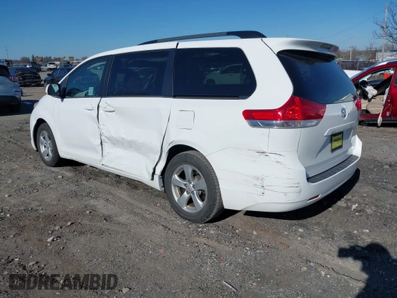 2014 Toyota Sienna LE AAS with VIN 5TDKK3DC6ES489789, listed as a IAAI auction lot 41899933 with 81,090 mi miles and . Bid and sale history available at DreamBid. Image 3.