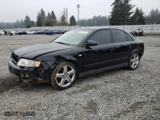 2002 Audi A4 1.8T with VIN WAULC68E52A287563, listed as a Copart auction lot 82359464 with 97,927 mi miles and Salvage Title. Bid and sale history available at carsss.com. Image 1.
