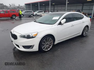 2014 Kia Cadenza Premium with VIN KNALN4D73E5142203, listed as a IAAI auction lot 41556395 with 176,093 mi miles. Bid and sale history available at carsss.com. Image 2.